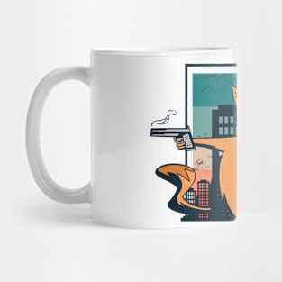 Crazy Gangster Cat Mug